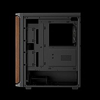 Gamdias AURA GC11 Wood ATX Mid Tower Case – Wooden Front | Type-C | Black