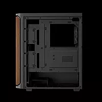 Gamdias AURA GC11 Wood ATX Mid Tower Case – Wooden Front | Type-C | Black