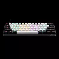 Gamdias Aura GK2 White and Black Gaming Keyboard – Red Switches | LED Backlighting | 1 Year Warranty