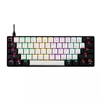 Gamdias Aura GK2 White and Black Gaming Keyboard – Red Switches | LED Backlighting | 1 Year Warranty