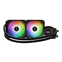 Gamdias AURA GL240 Lite ARGB 240mm CPU Liquid Cooler – Dual 120mm Fans | Intel & AMD Support