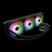 Gamdias AURA GL360 Lite ARGB Liquid Cooler – 360mm AIO | Triple 120mm Fans