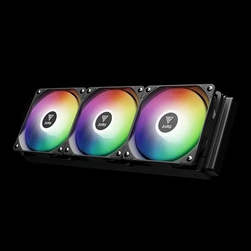 Gamdias AURA GL360 Lite ARGB Liquid Cooler – 360mm AIO | Triple 120mm Fans
