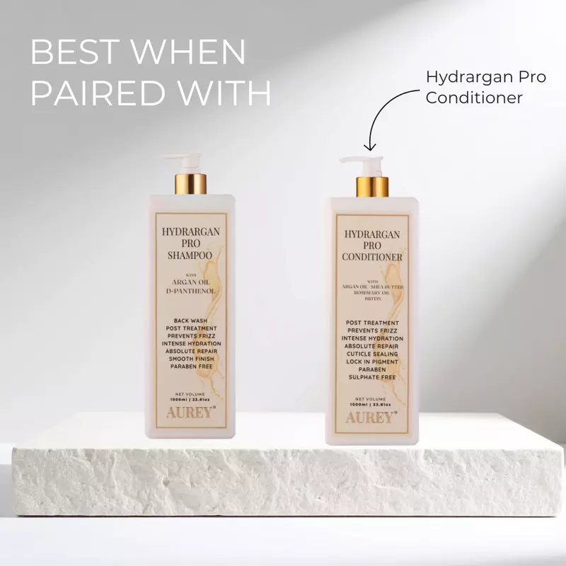 Aurey Hydrargan Pro Shampoo With Argan Oil & D-Panthenol 1000 ml