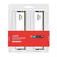 ADATA XPG Lancer Blade RGB White 64GB DDR5 RAM – 6000MHz | CL30 | 32GBx2