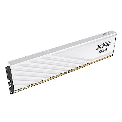 ADATA XPG Lancer Blade White 16GB 6000MHz DDR5 RAM – CL34 | UDIMM | Intel XMP & AMD EXPO