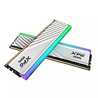 ADATA XPG Lancer Blade RGB White 32GB (16GBx2) DDR5 6000MHz CL48 Desktop RAM – UDIMM | RGB Lighting