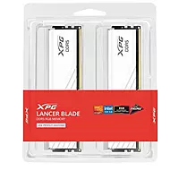 ADATA XPG Lancer Blade RGB White 32GB (16GBx2) DDR5 6000MHz CL48 Desktop RAM – UDIMM | RGB Lighting