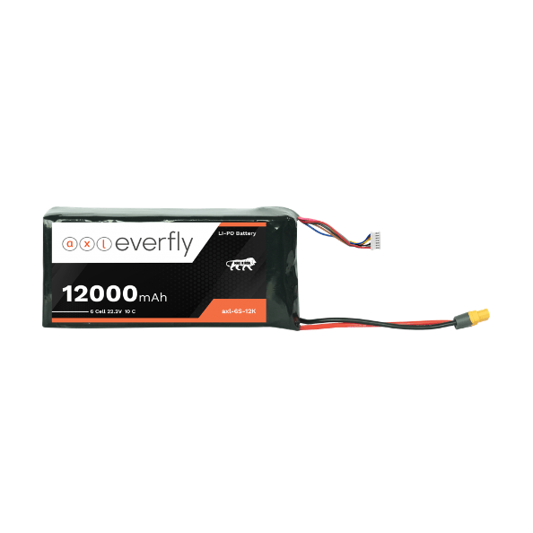 axl everfly 12000mAh 6S (22.2V) LiPo battery is engineered for high-voltage drone UAV