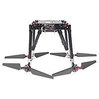 Foldable quadcopter drone airframe