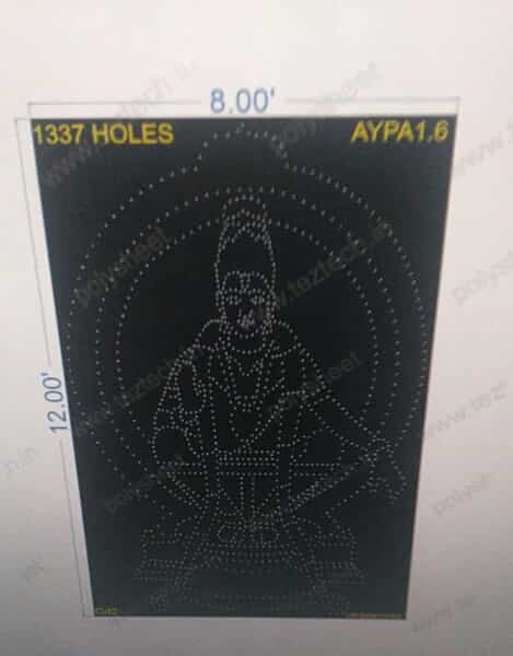AYPA1.6 AYAPA 12X8 FEET 1337 HOLES 4 PARTS