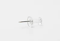 Pack of 100 Janrax Clear Transparent Push Pins