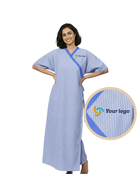 Unisex Lining Patient Gown