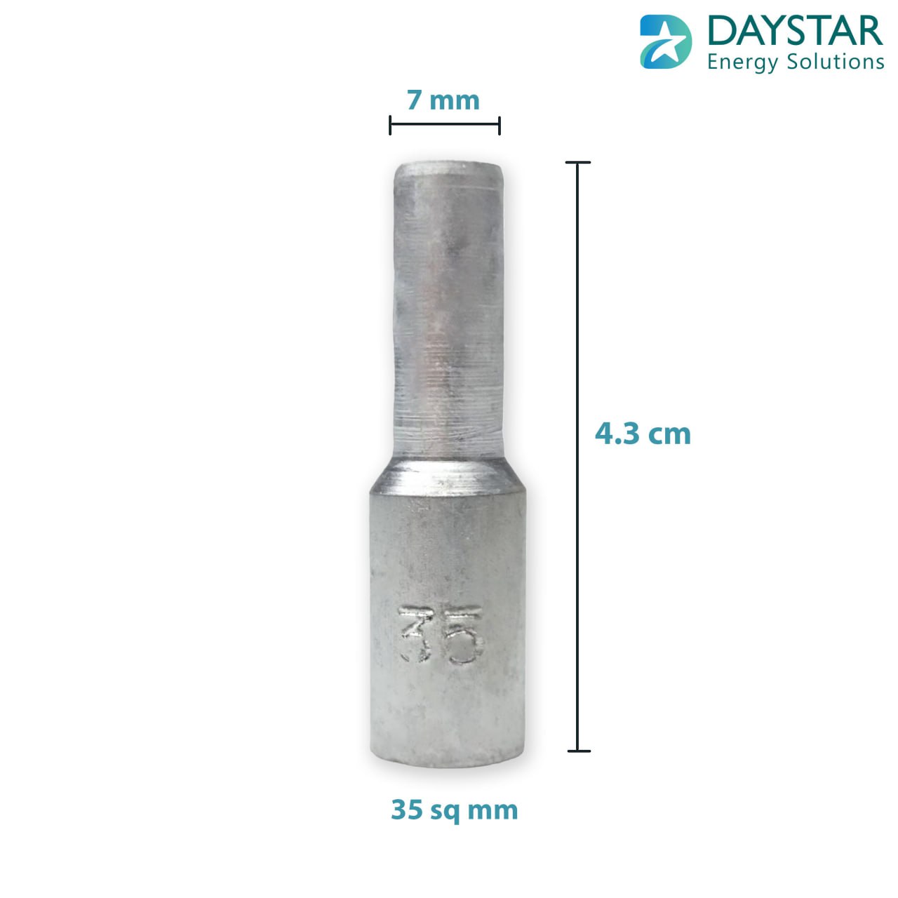 35sq.mm Aluminium crimping pin type lugs - 1 Nos