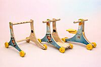 2-in-1 Wooden Baby Walker & Balance cycle