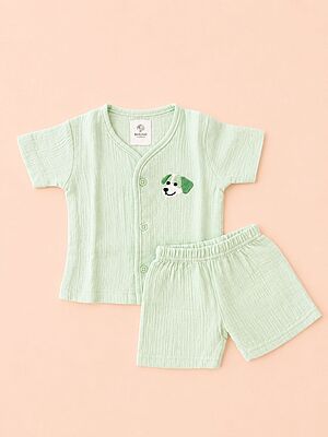 Muslin Co-Ord Set - Playful Pup
