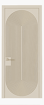 Modern Minimalist 2.5D HDHMR Door in Elegant Beige