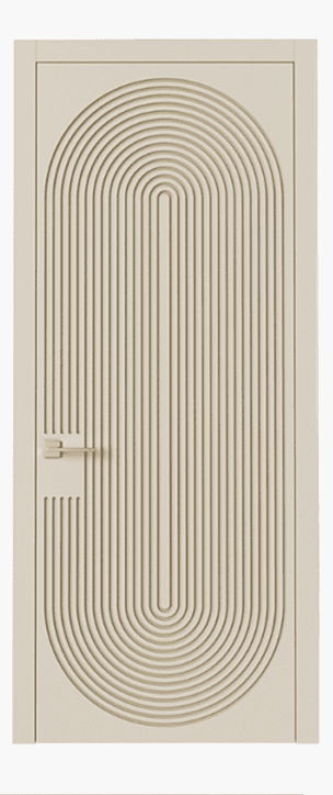 Modern Minimalist 2.5D HDHMR Door in Elegant Beige