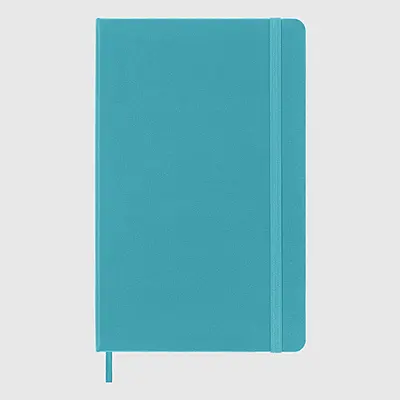 Moleskine Classic Hard Cover Notebook - Reef Blue - A5 - Plain