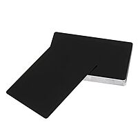 DIYAKON Black Aluminium Business Cards for Laser Engraving, ATM Card Size, 0.2mm Thick, Metallic Finish, 50 Pcs