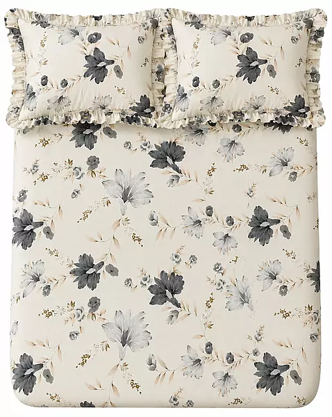 Luxury Frill Fitted Bedsheet with Soft Fabric & Elegant Ruffle Design for Modern Bedroom Decor