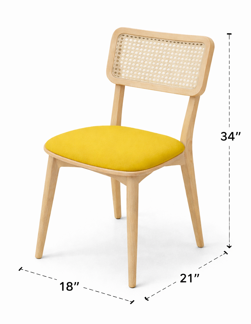 Heather Natural Cane Dining Chair