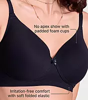 Enamor Ultra Smooth T-Shirt Bra - Padded, Non-Wired, Full Coverage - A127