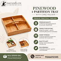 Pinewood 4 Partition Tray