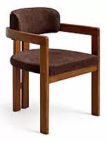 Burbon Fine Dining Cafe Solidwood Upholstery Chair