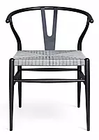 Sigma Wishbone Metal Dining Weaving Chair