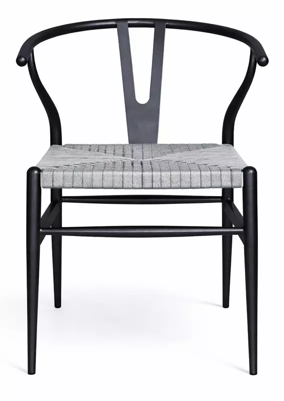 Sigma Wishbone Metal Dining Weaving Chair