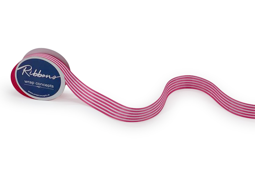 Stripes Ribbon - Pink's/Red/Yellow/Green