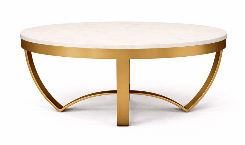 Wiley Marble Top Round Coffee Table