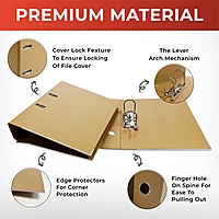 A4 Kraft Paperboard Lever Arch File