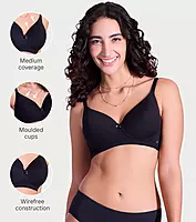 Enamor Ultra Smooth T-Shirt Bra - Padded, Non-Wired, Full Coverage - A127