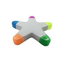 Starfish Design 5 in 1 Highlighter Pen — Yellow, Blue, Green, Orange, Pink