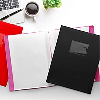 A4 Pink Flexible Cover 100 Pocket Display Book
