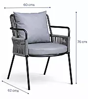 Paola Outdoor Accent Patio Weaving Chair