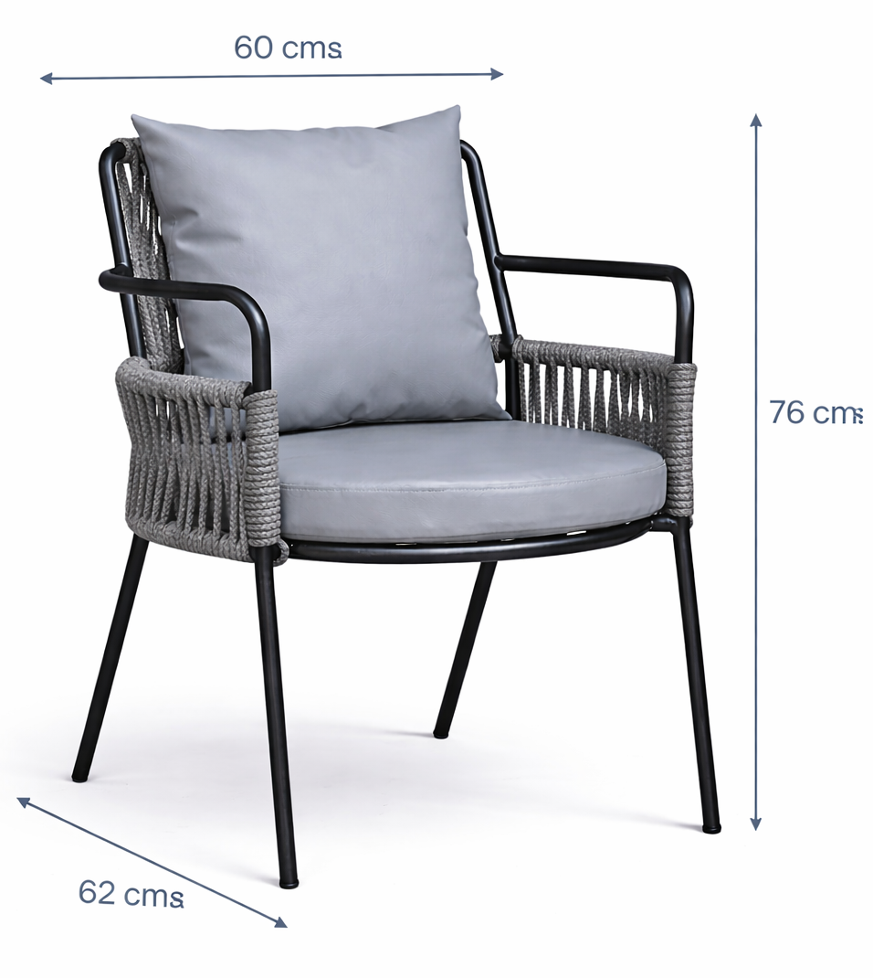 Paola Outdoor Accent Patio Weaving Chair