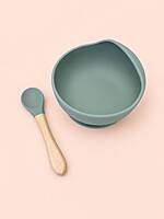 First Feed Silicone Bowl & Spoon Set – Assorted Colours First Feed Silicone Bowl & Spoon Set – Assorted Colours