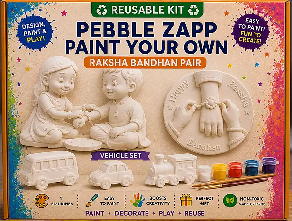 Reusable Raksha Bandhan Hand & Pair DIY Painting Kit