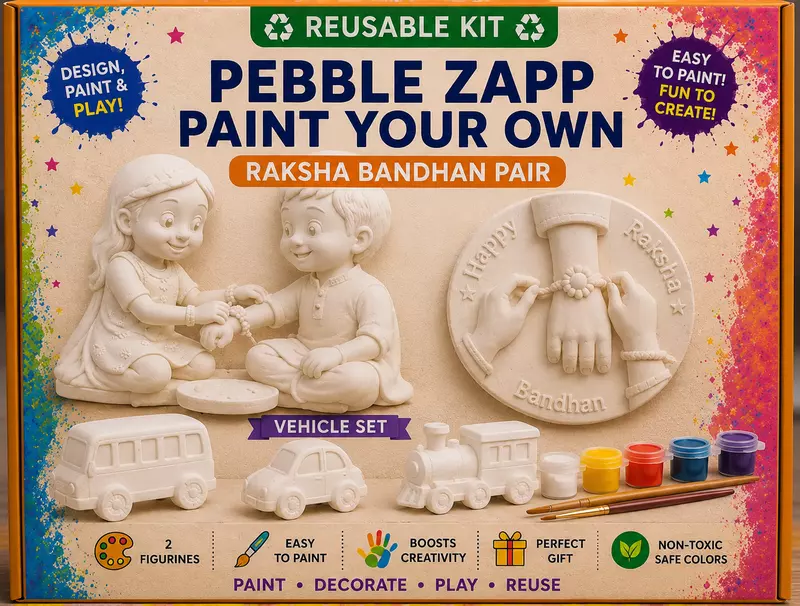 Reusable Raksha Bandhan Hand & Pair DIY Painting Kit