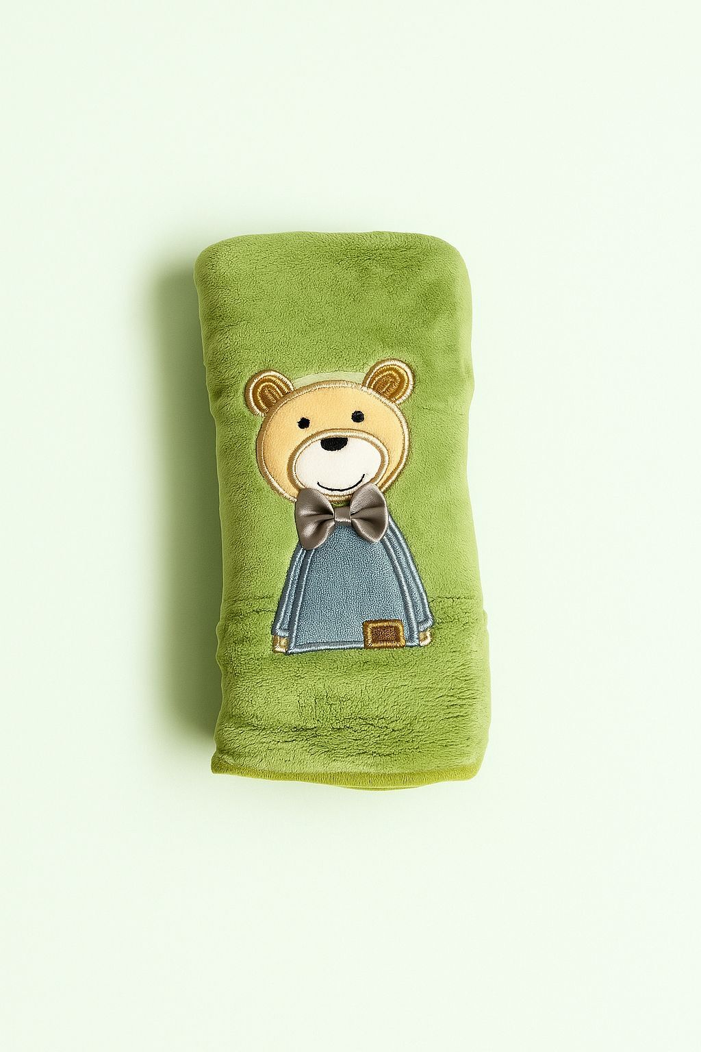 Premium Microfiber Baby Bath Towel (100×50 cm) – Snuggle Bear