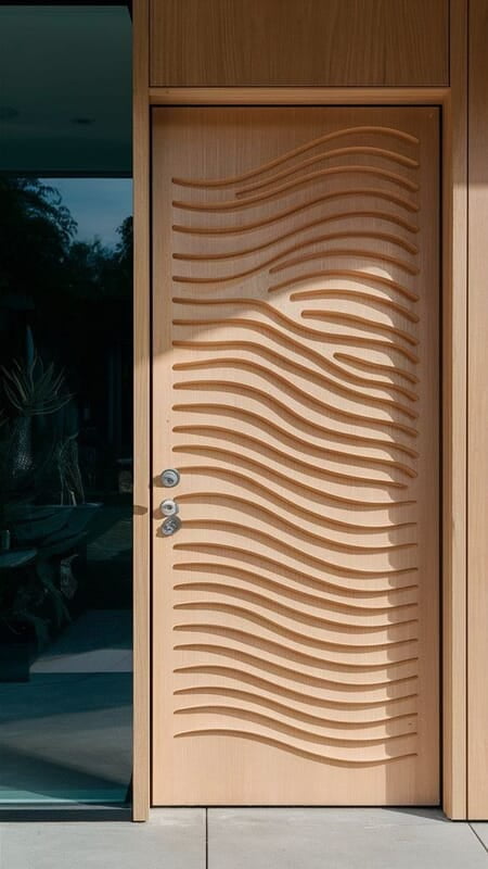 Wave Pattern 3D HDHMR Door