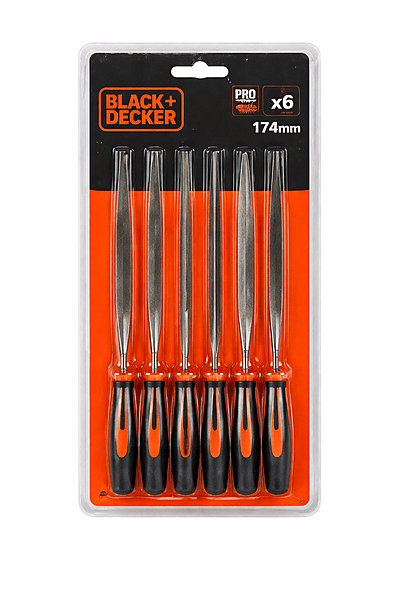 BLACK+DECKER 6PCS Needle File Set BDHT22148