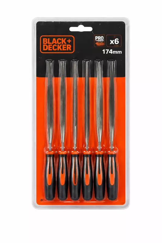 BLACK+DECKER 6PCS Needle File Set BDHT22148