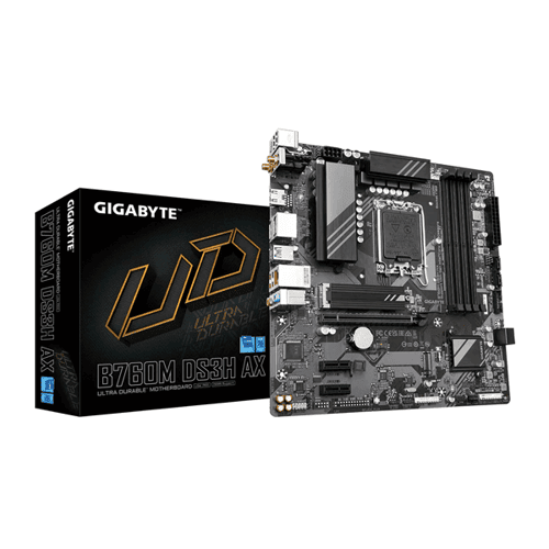 GIGABYTE B760M DS3H AX WiFi DDR5 Motherboard – LGA1700 | WiFi 6E | Micro-ATX