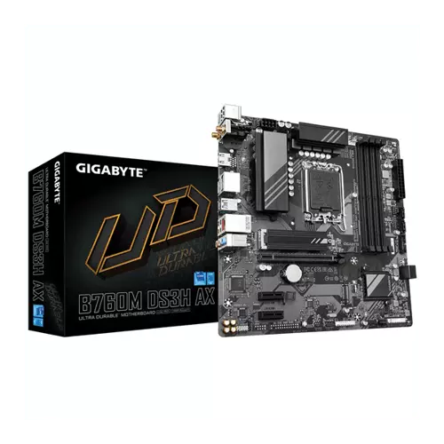GIGABYTE B760M DS3H AX WiFi DDR5 Motherboard – LGA1700 | WiFi 6E | Micro-ATX