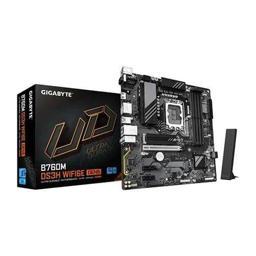 GIGABYTE B760M DS3H WiFi 6E Gen5 Motherboard – LGA1700 | DDR5 | Micro-ATX