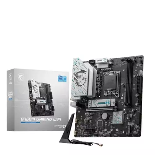 MSI B760M Gaming WiFi DDR5 Motherboard – LGA1700 WiFi 6E Micro-ATX